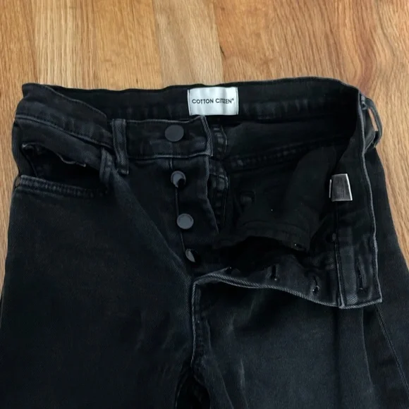 Cotton Citizen High Rise Skinny Jean 26 Washed Black - Picture 4 of 6